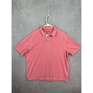 Johnston & Murphy Polo Shirt Mens XL Purple Heathered Short Sleeve Casual Golf